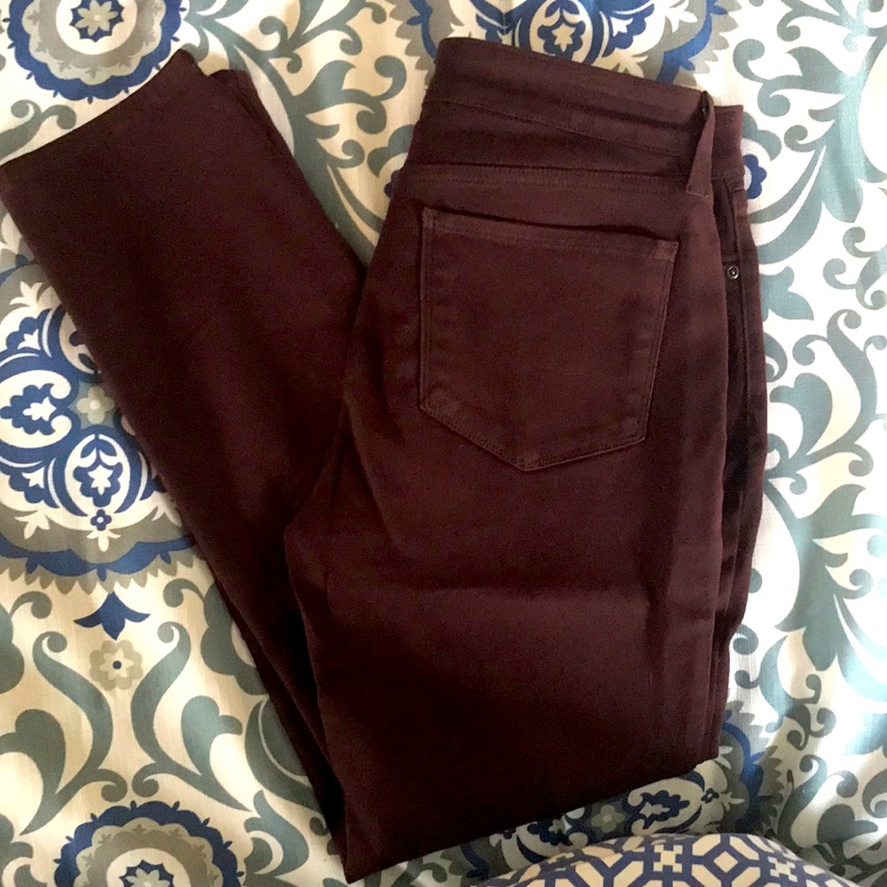 Soft burgundy jeans